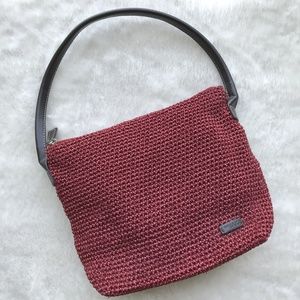 The Sak Red Woven Shoulder bag/purse/handbag